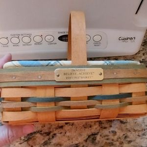 Longaberger Bee Basket w/Liner & Protector